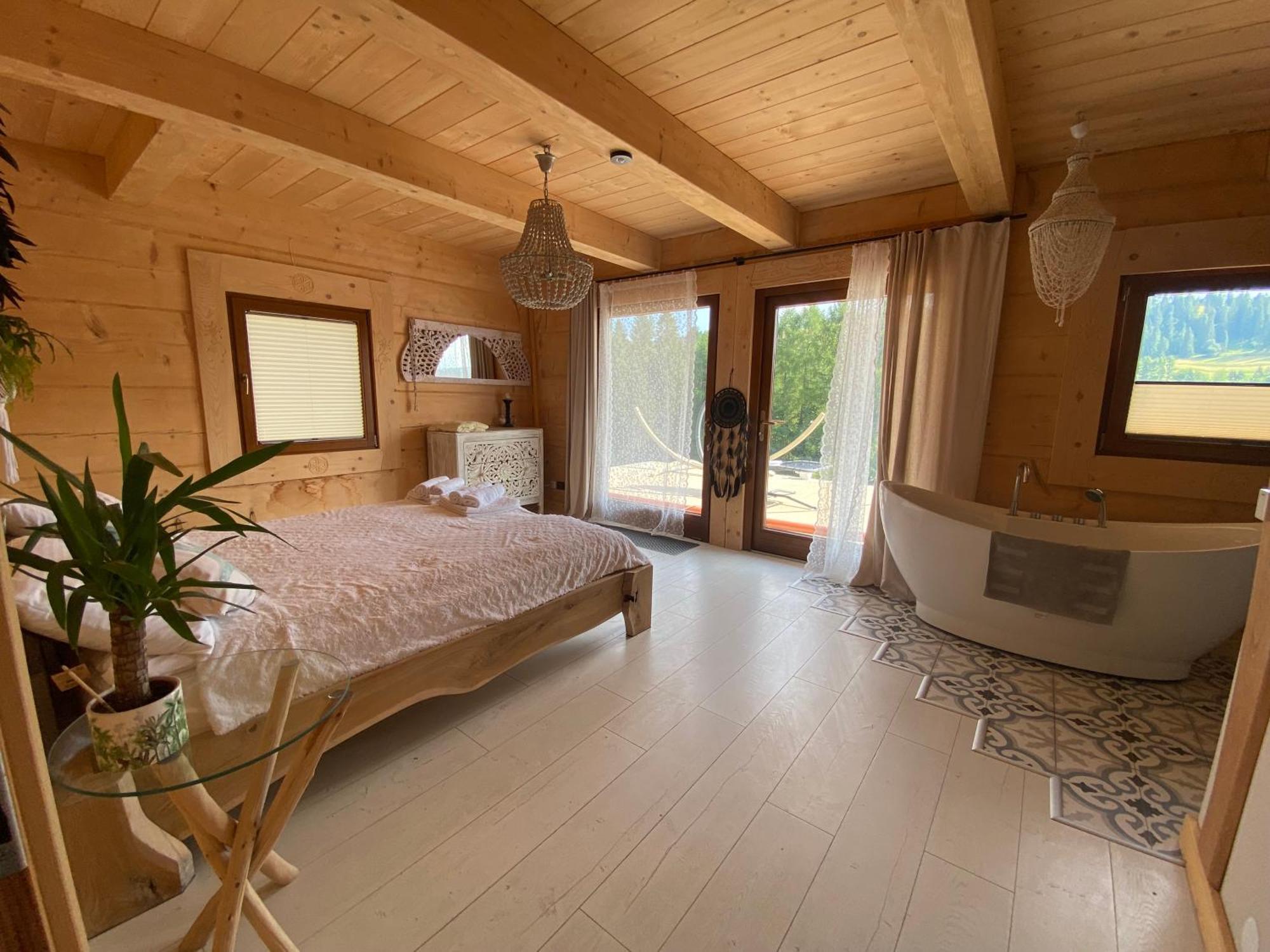 Dziejba Lesna Apartamenty &Spa - Piekne I Nowe Apartamenty I Domek, Sauna I Jacuzzi - W Cenie I Na Wylacznosc, 1 Km Od Stoku 야보르키 객실 사진